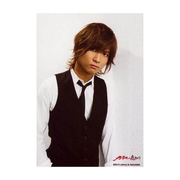 中古生写真(ジャニーズ) A.B.C-Z/橋本良亮/上半身・衣装黒・白・ネクタイ・顔傾げ・背景白/ABC座 2013 ジャニーズ伝説