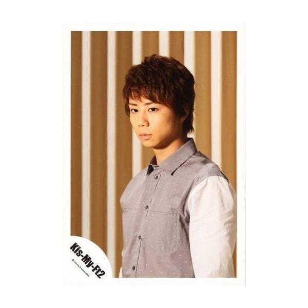 商品名：中古生写真(ジャニーズ) Kis-My-Ft2/北山宏光/上半身・シャツ白.グレー.水玉・体左向き・背景ベージュ/公式生写真生写真(ジャニーズ)/アイドル/Kis-My-Ft2