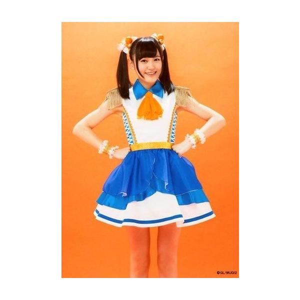 商品名：中古生写真(女性) Wake Up Girls!/高木美佑/膝上・衣装白.青・ネクタイオレンジ・両手腰・背景オレンジ/Wake Up， Girls! Bromide 2016 SUMMER生写真(女性)/声優/Wake Up Girls!