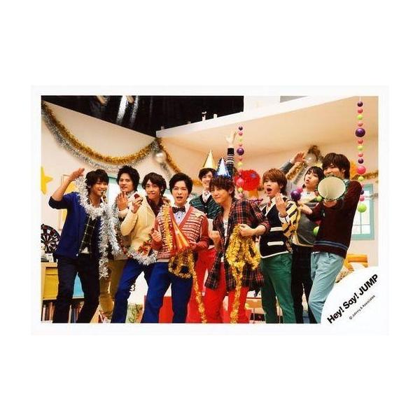 商品名：中古生写真(ジャニーズ) Hey! Say! JUMP/集合(9人)/横型・膝上・目線左・中島山田帽子/公式生写真生写真(ジャニーズ)/アイドル/Hey! Say! JUMP