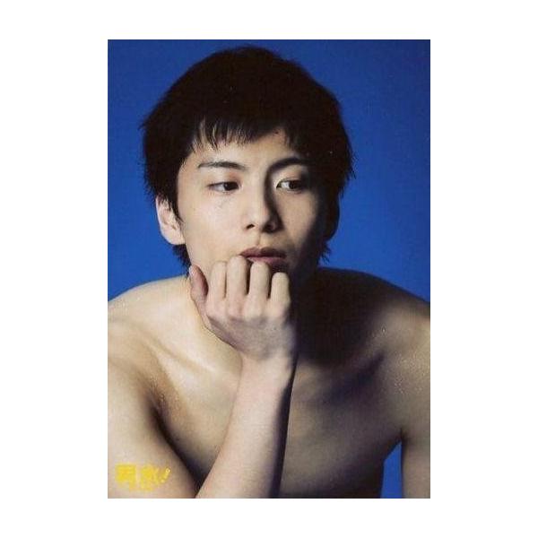 中古生写真(男性) 宮崎秋人(篠塚大樹)/バストアップ・裸・右手顎・キャラクターショット/「男水!」最終回直前イベント