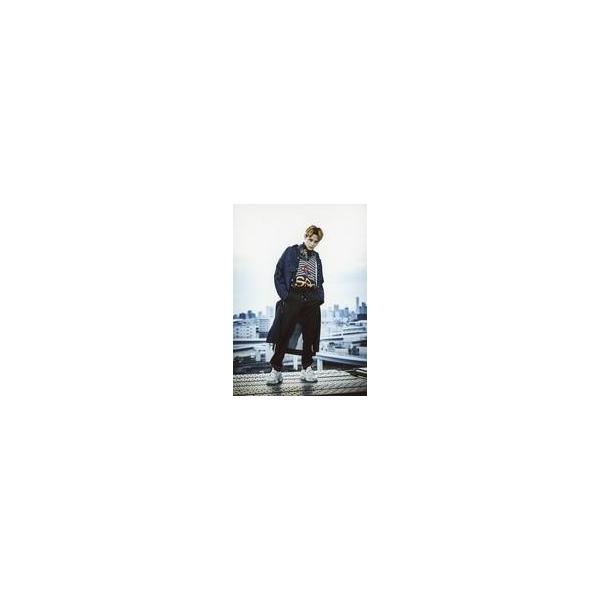 中古生写真(男性) XOX(KISS HUG KISS)/バトシン/全身・衣装黒・ハーリキンチェック柄・両手ポケット・体