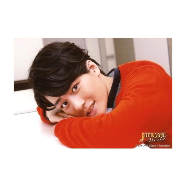 中古生写真(ジャニーズ) SixTONES/森本慎太郎/横型・バストアップ・衣装赤・両手重ね/JOHNNYS’ World 2015-2016