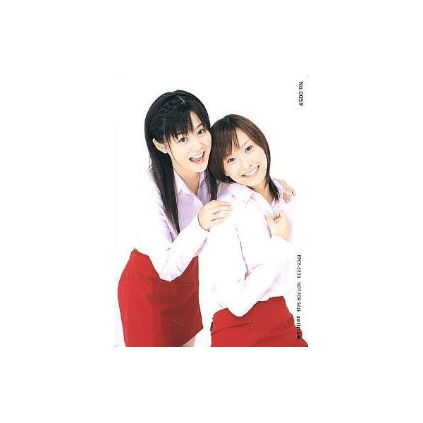 中古コレクションカード(ハロプロ) No.0059：モーニング娘。/新垣里沙・藤本美貴/シングルCD「涙が止まらない放課後」初回盤特典Hello!Project