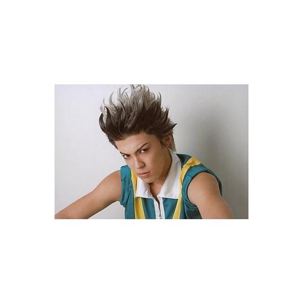 中古生写真(男性) 清水良太郎(亜久津仁)/横型・バストアップ・衣装ユニフォーム・背景白・キャラクターショット/ミュージカルテニ