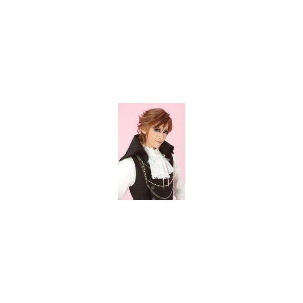 中古生写真(女性) 宝塚歌劇団(月組)/明日海りお/バストアップ・衣装黒・白・右向き・背景ピンク/月組バウホール公演「アリスの恋人」スチール写