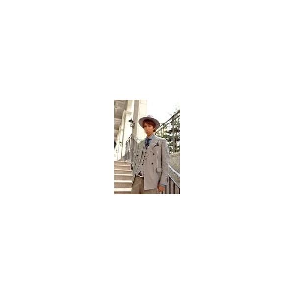 中古生写真(男性) はじめしゃちょー/膝上・衣装ストライプ柄・帽子・左向き・両手下・階段半ば/「ボンボンTV」U-FES限定生写真