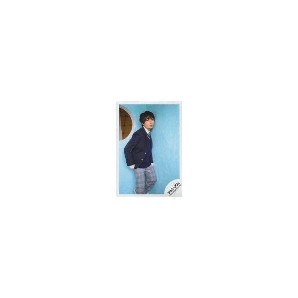 中古生写真(ジャニーズ) なにわ男子/大西流星/膝上・衣装制服・紺・グレー・右手曲げ・左足曲げ・右向き・口すぼめ・