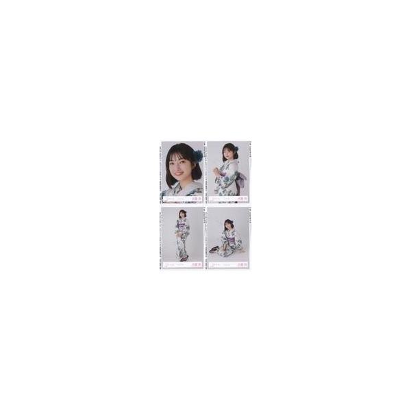 中古生写真(坂道シリーズ) ◇大園玲/櫻坂46ランダム生写真【2024年 浴衣】 4種コンプリートセット