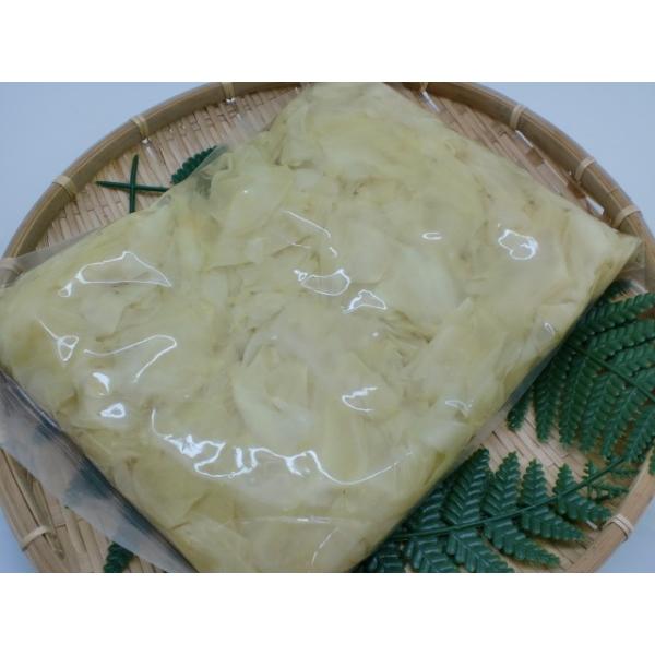 甘すぎず、すっきりした味わいです。 着色料不使用です。回転寿司屋さんでも使用して頂いています。白ガリ（通常）の特徴：甘すぎず、スッキリとした味わいを、ご家庭でもお気軽にお楽しみください。そのまま寿司のお供としてご使用ください。定番のお寿司と...