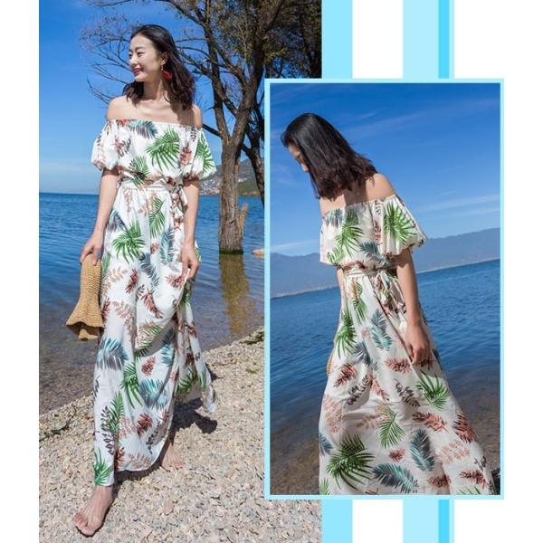 母の日ギフト マキシワンピース セクシー ビーチ ワンピース レディース モルディブ ロング丈 ロングワンピース ロングドレス 花柄 肩出し プレゼント Buyee 日本代购平台 产品购物网站大全 Buyee一站式代购 Bot Online