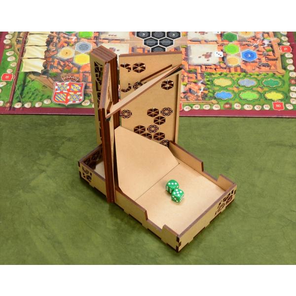 折りたたみ式ダイスタワー【type:麻の葉】 DICE BOOK 送料無料 ダイスタワー 折りたためる 折りたたみ 折り畳み 折り畳み式 ボードゲーム　