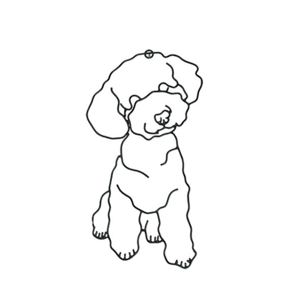 かえプードル小③レフィル　パフ システム手帳用リフィル ミニ6サイズ カラフルノート (無地,横