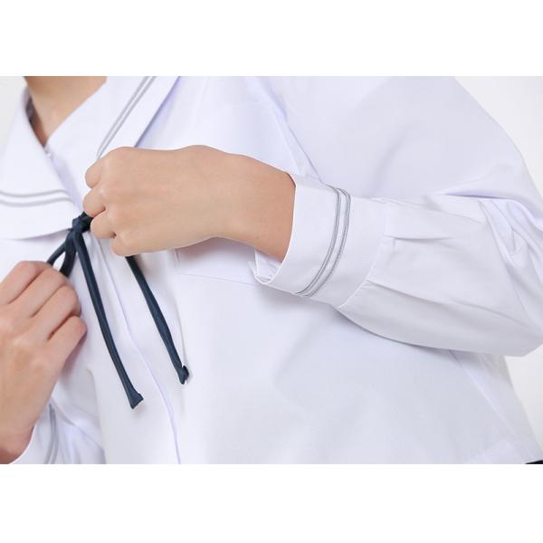 Tiara グレー2本ライン女子夏用長袖セーラー服 150cma 160cma 夏服 制服 学生服 長袖 白 中学校 中学生 高校生 送料無料 取寄せ Buyee Buyee 日本の通販商品 オークションの代理入札 代理購入