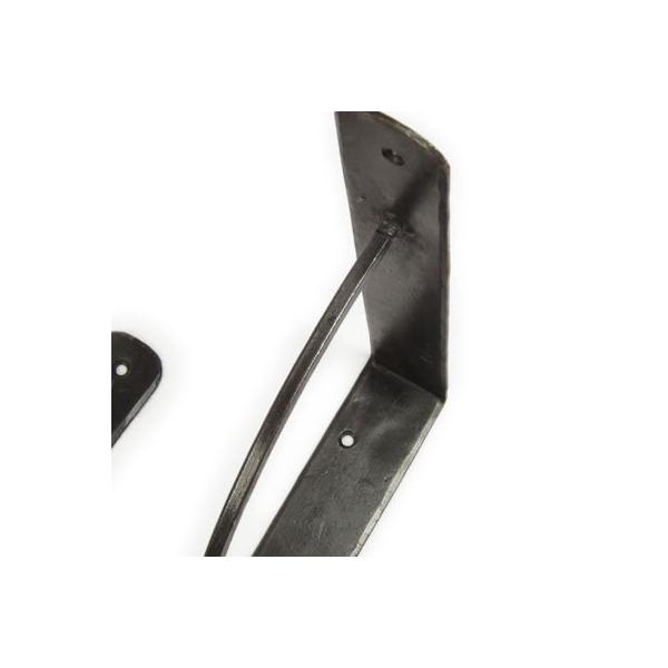 棚受け 金具 アイアン 黒 DIY おしゃれ 21cm×21cm アーチブラケット210×210 2個セット ID021000001