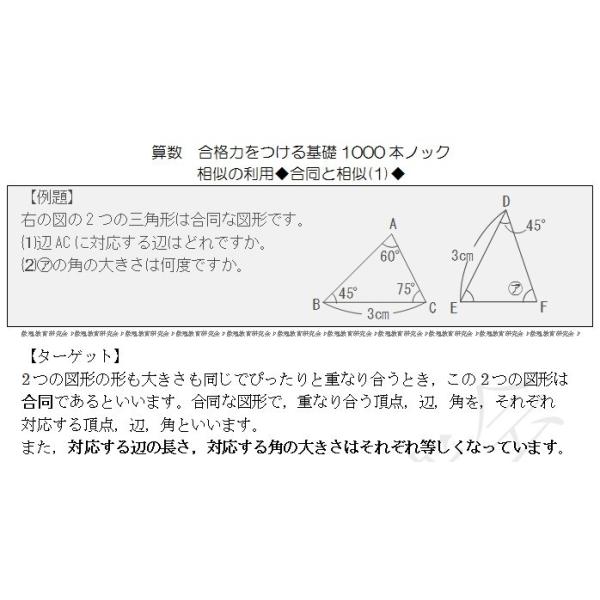 算数合格力をつける基礎1000本ノック 相似の利用 上 Buyee 日本代购平台 产品购物网站大全 Buyee一站式代购bot Online