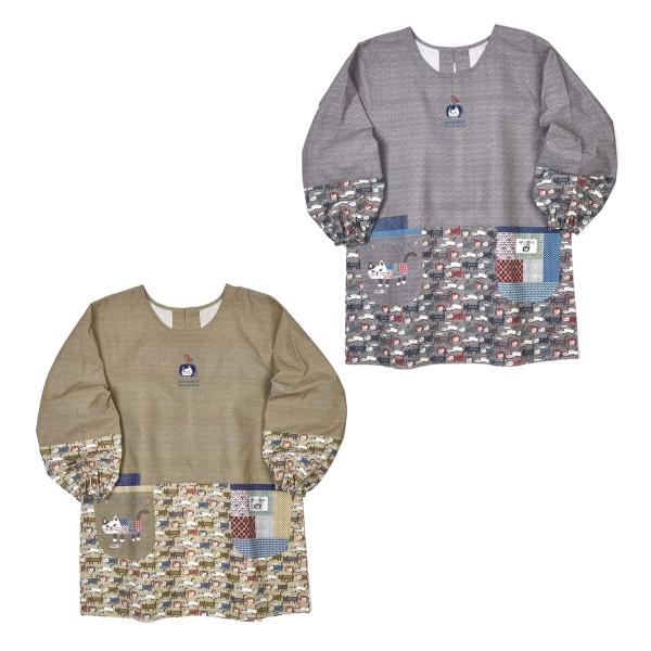 [Release date: July 18, 2024]ブランド：クスグルジャパン Kusuguru Japan品　番　：24-7524品　名　：マチルダさん  釦リボンあきカッポウカラー　：#1/KH カーキー、#2/GY グレーサイズ...