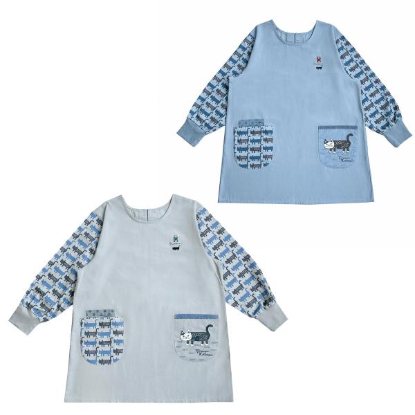 [Release date: August 7, 2025]ブランド：クスグルジャパン Kusuguru Japan品　番　：25-8536品　名　：マチルダさん 釦リボンあきリブカッポウカラー　：#1/GY グレー、#2/BL ブルーサイ...