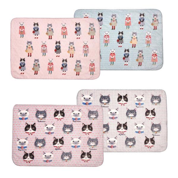 [Release date: September 18, 2025]ブランド：クスグルジャパン Kusuguru Japan品　番　：25-8683 おかめしさん柄、25-8684 パーラー柄品　名　：モケモケット サンゴマイヤー ひざ掛け...