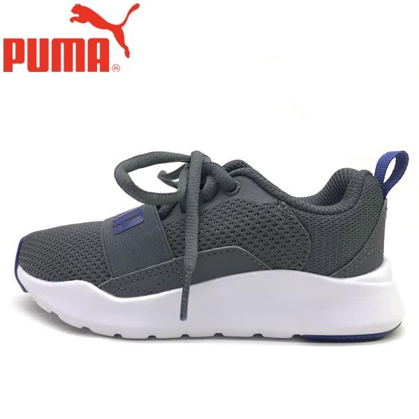 プーマ Puma キッズ ワイヤード Ps ジュニア スニーカー 子供靴 17 19cm 男の子 ミッドソールの形状は左右の動きの安定性を確保