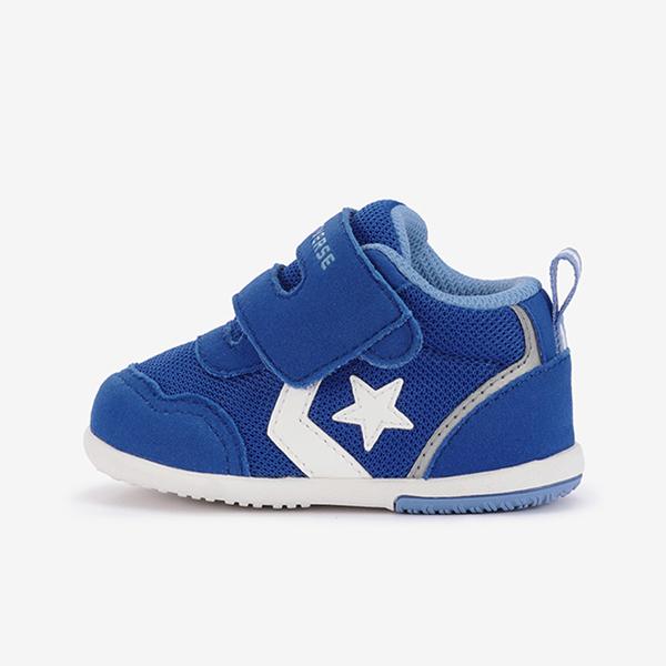 ブランド：Converse コンバース　品　名　：ミニ RS ２ / MINI RS 2品　番　：37300830カラー　：ブルー/ホワイト素　材　：UPPER:メッシュ、シンセティックスエード／OUTSOLE:ラバー原産国　：ベトナムサイ...