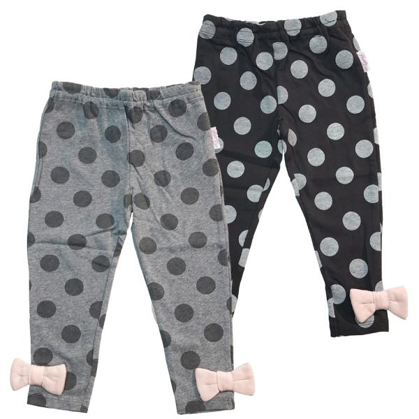 ブランド：pleaseone プリーズワン品　名　：大きめドット柄レギンス品　番　：7241-07カラー   ：杢グレー、ブラック品　質    ：綿100％サイズ：(総丈/ウエスト巾/股下/渡り/裾巾) 95(48/20.5/32/16/7...