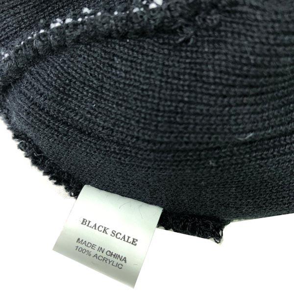 black scale ニットキャップ メンズ BLACK SCALE ブラックスケール ニット キャップ ビーニー