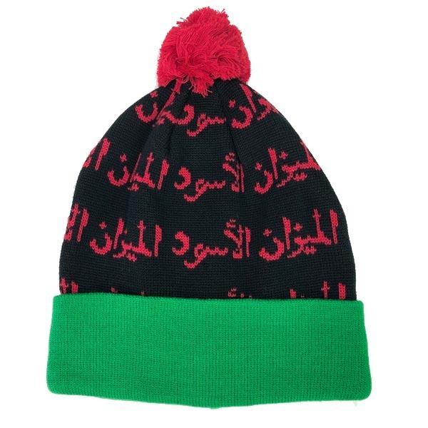 isecai ビーニー ブラック グリーン メンズ BLACK SCALE ブラックスケール ニット キャップ ビーニー