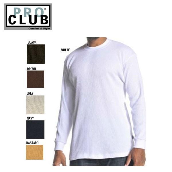 PRO CLUB（プロクラブ） メンズ 長袖 Tシャツ サーマル L/S THERMAL