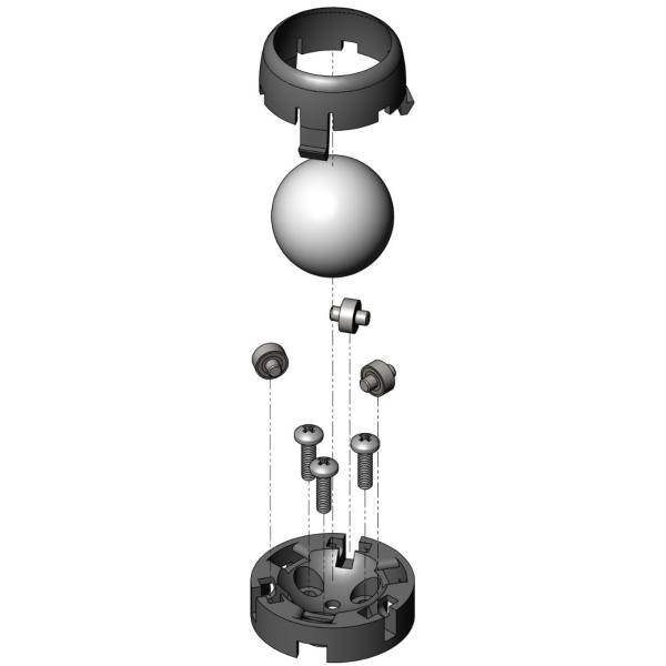 Pololu ボールキャスター 1インチ 25 4mm プラスチックボール ボールベアリング Buyee 日本代购平台 产品购物网站大全 Buyee一站式代购 Bot Online