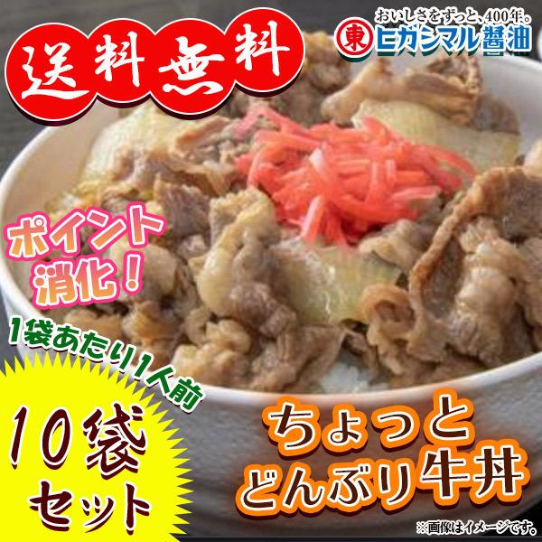 ヒガシマル ちょっとどんぶり 牛丼 味つけの素 10袋セット 1袋あたり1人前 900円ポッキリ