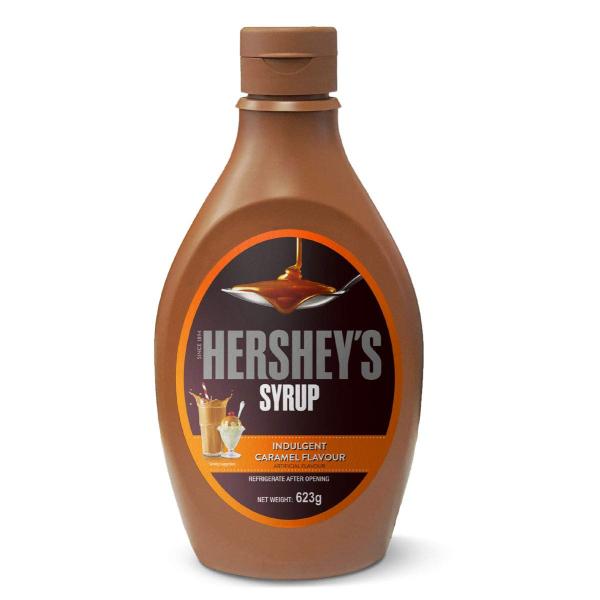 Hershey(ハーシー) キャラメルシロップ 623gハーシーキャラメルシロップ Hershey(ハーシー) 濃厚なキャラメルフレーバーシロップです。アイスクリームやパンケーキをはじめ、デザート、ドリンクにお使いください