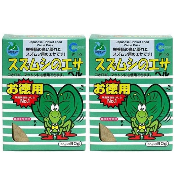 マルカン スズムシのエサ お徳用 90ｇ(専用エサ皿付) 90グラム (2個)
