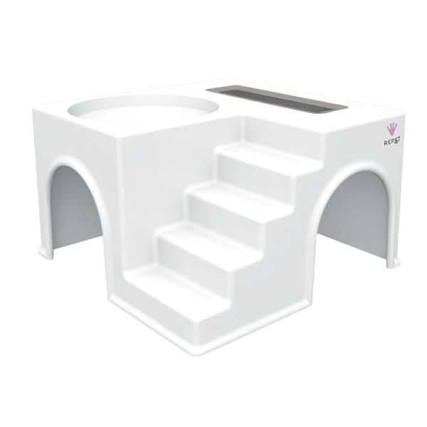 REPSi(レプシー) ジオハウス ・飼育が楽しくなる！爬虫類用ハウス2階部分に食器が置ける、階段付きの爬虫類用ハウスです。天面の色付き窓から、中の様子を覗くことができます。