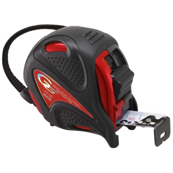 ムラテックKDS ダブルジーV25巾5.5m GGV25-55 ・JIS1級・テープ幅:25mm・テープ長さ:5.5m・両面目盛・4点鋲&amp;移動爪・ショックアブソーバー付・2×4スタッドマーク付・シリカコーティング・耐久爪・注意:テー...