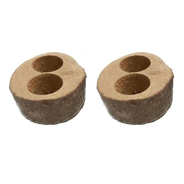 【2個セット】フジコン 昆虫ゼリー用エサ皿 （2穴） 16g用ゼリー対応 カブト虫 クワガタ虫 飼育木 手作り ・原産国：日本・対応しているゼリー：16gゼリー（狭口＆深型）　ワイドカップゼリーには対応しておりませんので、ご注意ください。・...