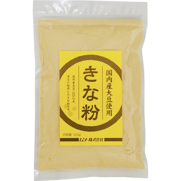 ムソー 国内産大豆使用 きな粉 120g / きなこ 大豆粉 もち 餅 和菓子 ・きな粉は、大豆の栄養を丸ごと手軽に摂取していただける食品です。使用に便利なチャック袋入りです。・内容量:120g・原材料:大豆(国内産)・国内産の大豆を100...