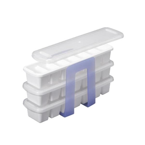 アスベル 製氷皿 スリム アイストレー 3段 スタッキング可 日本製 ホワイト ・サイズ:7x22.7x11.2cm・ブランド: アスベル・本体重量:270g・生産国:日本・素材・材質:本体・フタ・ホルダ-:PP商品紹介水こぼれを防ぎ重ねて...