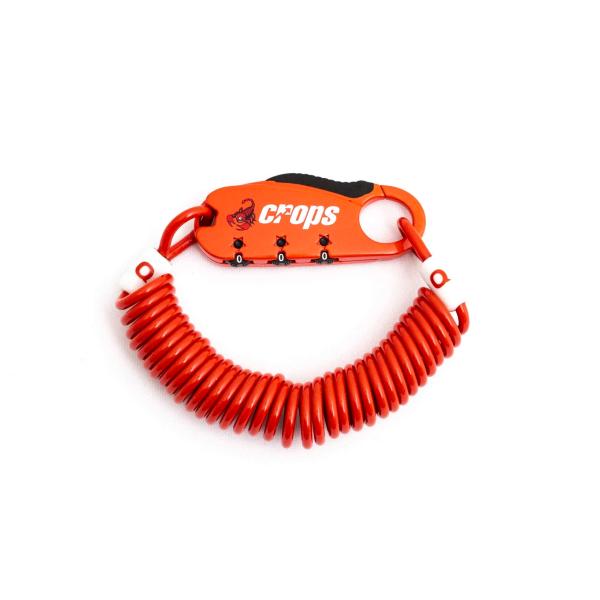 レッド クロップス コンパクトワイヤーロック Q3 3mm×1800mm 3桁ダイヤル CP-SPD08-04