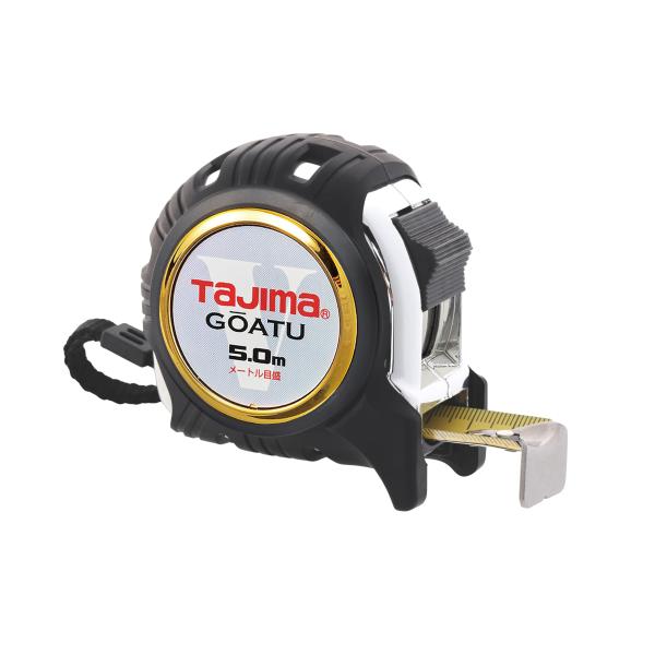 タジマ(Tajima) コンベックス 剛厚テープ5m×25mm 剛厚Gロック25 GAGL2550 ・ABSボディをスリットを刻んだアーマードケースでカバー。万一の落下などの衝撃から本体を守ります。爪を保護するフックガードバンパー付。・JI...