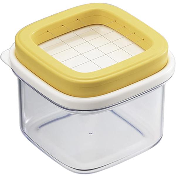 曙産業 バターケース カッター付き 常温に戻さずすぐ切れるバターカットケース 日本製 ST-3008 ・1ピース約5gにカットできます。(200gのバターを使用した場合)・商品サイズ:115×115×93mm・商品重量:187g・材質:フタ...