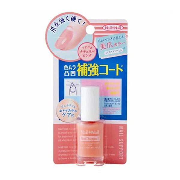 ネイルネイル ネイルサポートピンク 6ml 商品紹介・しっかり爪ガード 色ムラ?黄ばみ補正。・爪を強く、硬く! 折れにくくガードする色つきカバー補強コートひと塗りで爪のアラをカバーします。・補強効果 コーティングポリマー・ファイバー*1 が...