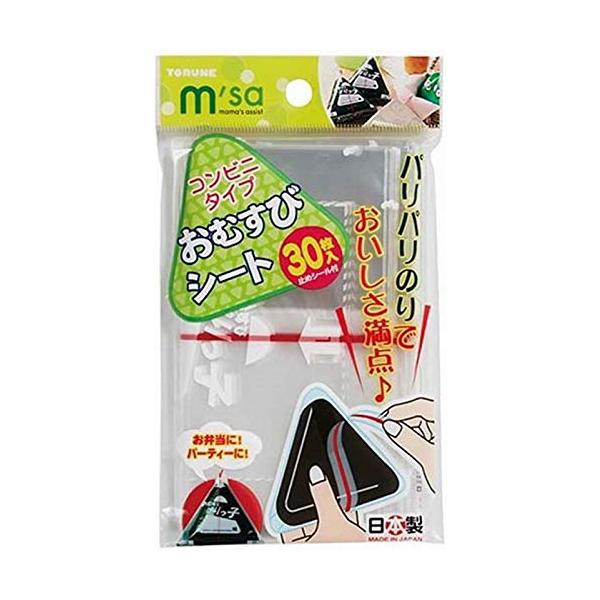 トルネ おにぎりシート コンビニタイプ おむすびシート 30枚入り P-3343 ・サイズ:約140×240(厚さ約0.025)mm・原産国:日本・商品内容:シート 30枚、止めシール・材質:ポリプロピレンまるでコンビニの三角おむすびのよう...