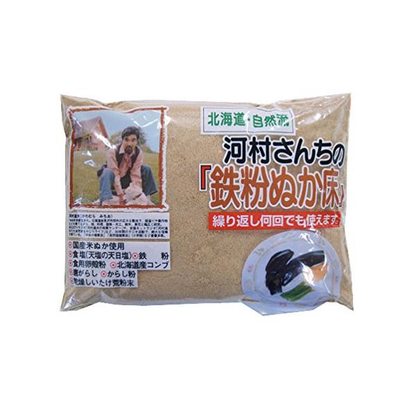 中村食品 河村さんちの鉄粉ぬか床 1kg ・内容量:1Kg・原材料:米糠(北海道産)、食塩、昆布、唐辛子、乾燥しいたけ荒粉末、からし粉、食用卵殻粉、鉄粉・商品サイズ(幅×奥行×高さ):31×5×23cm商品紹介昔の古釘の応用で鉄粉を入れてい...