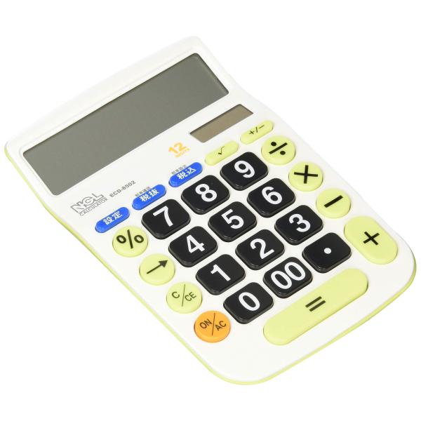 ナカバヤシ 電卓 12桁 大型キー M 税計算機能付 ECD-8502G