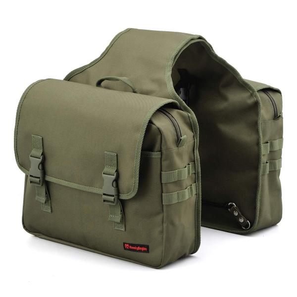 ヘンリービギンズ(Henly Begins) デイトナ バイク サイドバッグ 10L+10L 振り分け サドルバッグMIL DHS-11 グ