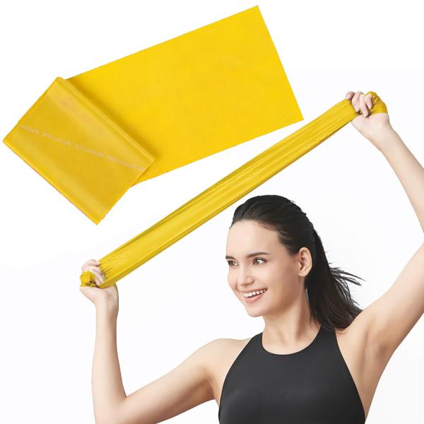セラバンド トレーニングバンド ゴムバンド 黄色 イエロー 長さ 1m 幅 12.5cm 強度レベル-1 TBE-1 強度 マニュアル