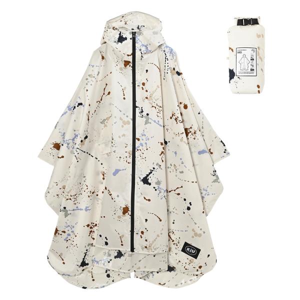 KiU キウ レインポンチョ 2ND RAIN PONCHO - 2ND 防水 撥水 はっ水 耐水 雨対策 大雨 台風 梅雨 レインコート