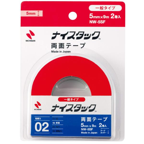 両面テープ ニチバン ナイスタック (一般) 2巻入 5mm×9m