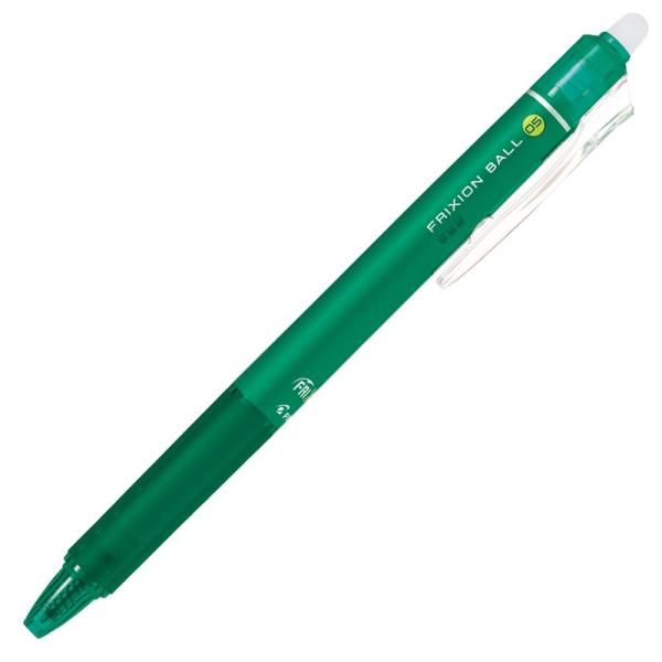 消せるボールペン PILOT フリクションボールノック 0.5 グリーン LFBK23EFG